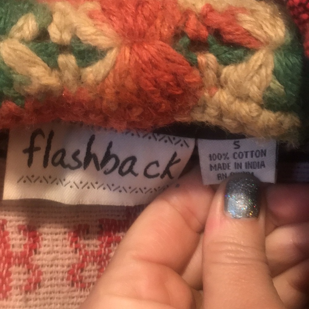 Flashback Western Red and Blue Patterned Jacket - Picture 3 of 7